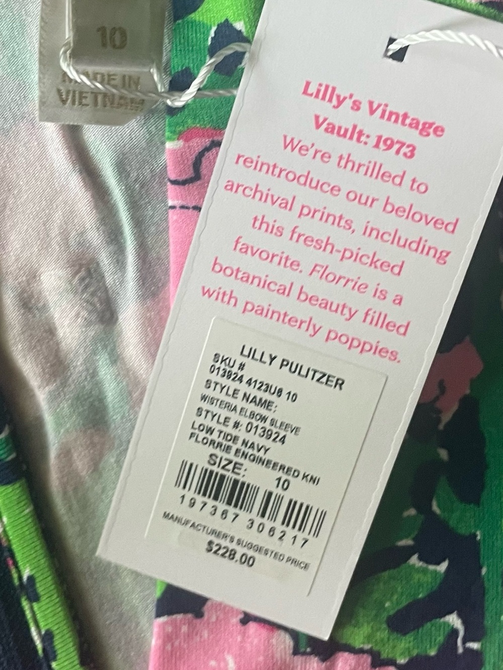 Size 10 NWT Lilly Pulitzer Wisteria V-Neck Maxi Dress in Low Tide Navy Florrie - Picture 10 of 10
